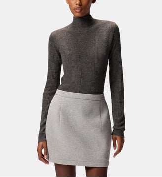 Pull ajusté à col montant - Pinko - Gris azul platine