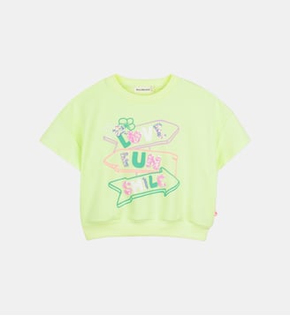 Sweat à manches courtes - Billieblush - Green lemon