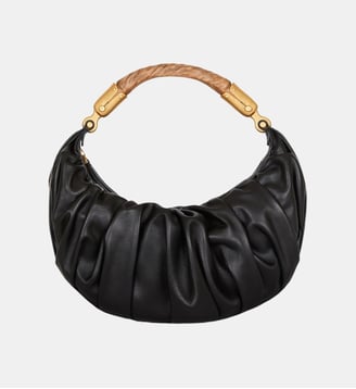 Sac Ebene Medium en cuir de veau - Balmain - Black
