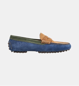 Mocassin driver hampton - cuir velours - Fairmount - Multicolore