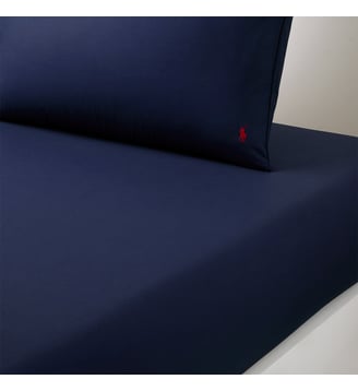 Drap housse en percale de coton Ralph Lauren Home