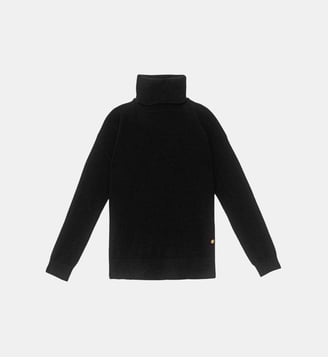 Pull col montant uni MARLEN - La Petite Etoile - Noir