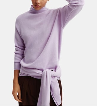 Pull ample en cachemire - Bompard - Violet foncé