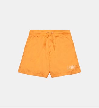 Maillot de bain boxer avec Numeric logo - MM6 Maison Margiela - Orange