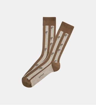 Chaussettes en coton - Âne Beige - Arthur - Beige