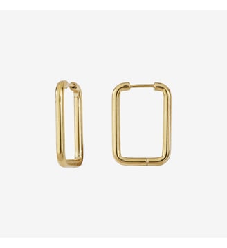 Boucles d'oreilles créoles petit modèle doré  simon - Caroline Najman - Doré