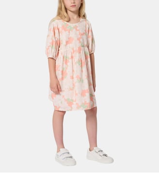 Robe manches ballon - Kenzo Kids - Light peach