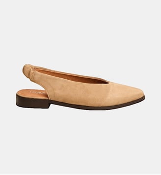 Ballerines Acajou basses en cuir - Jonak - Camel