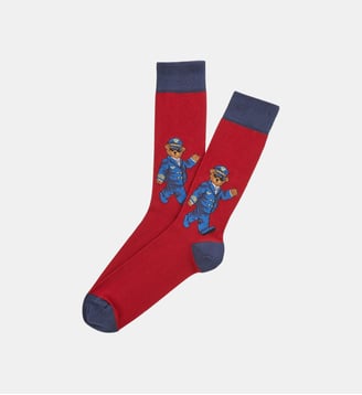 Chaussettes en coton - Pilote de lit - Arthur - Bordeaux