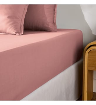 Drap housse percale coton, bonnet 35cm, Scenario La Redoute Interieurs