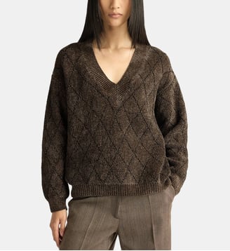 Orkney pull en jacquard - Momonì - Beige