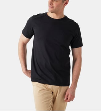T-shirt à col rond homme en coton PEDRO - Jott - Noir