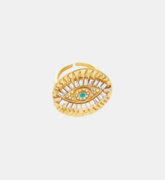 Bague réglable œil RAMSEZ - Hipanema - Doré
