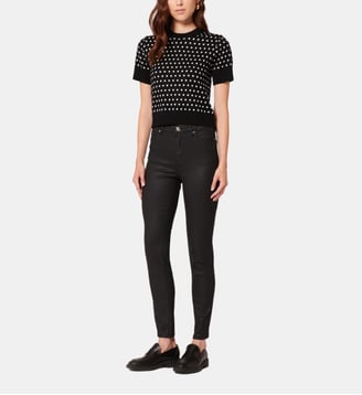Jeans Jskinny slim Uni en Coton - Zapa - Noir