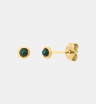 Boucles d'oreilles dorées onyx - tiny Caroline Najman