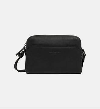 Sac trotteur Root en cuir - Lancaster - Noir