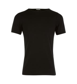 Tee shirt col rond manches courtes homme Ligne Chaude - Eminence - Noir