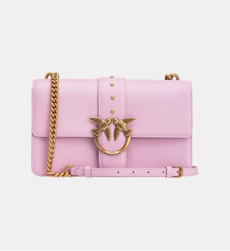 Sac moyen à épaule love bag one simply en cuir - Pinko - Violet or antique