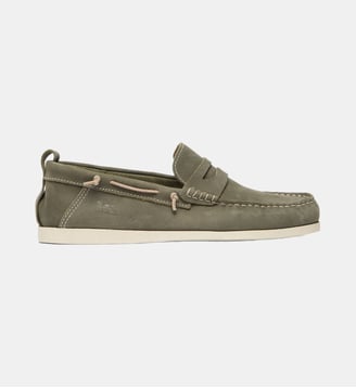 Mocassins Victoria en cuir - Rodd & Gunn - Olive