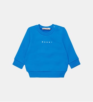 Sweat-shirt à col ras du cou avec logo Marni - Marni - Bluette légère