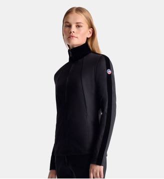 Veste technique stellaria col montant coupe ajustée - Fusalp - Noir