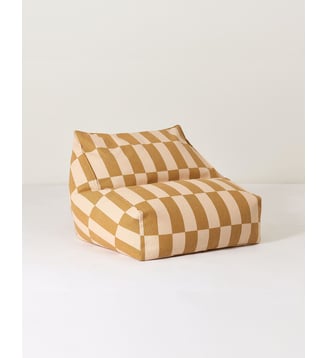 Fauteuil-pouf - taille enfant - Vibes - Nobodinoz - Jaune