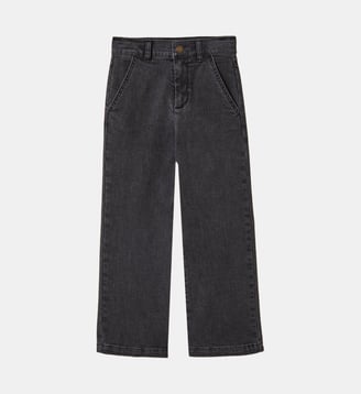 Pantalon large en denim - Cyrillus - Denim gris foncé