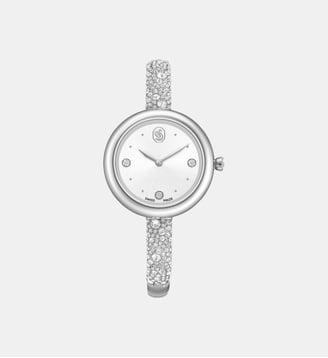 Montre Sublima bangle, Fabriqué en Suisse, Bracelet en métal, Acier inoxydable - Swarovski - Silver tone stainless steel