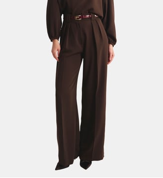 Pantalon à pinces Marlène - Ines de la Fressange Paris - Marron