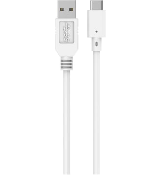 Câble USB C vers USB blanc 1m - Essentiel B - Standard