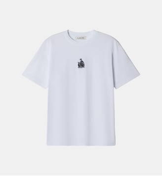 T-Shirt Brodé La Mère Et L'Enfant En Jersey - Lanvin - Blanc