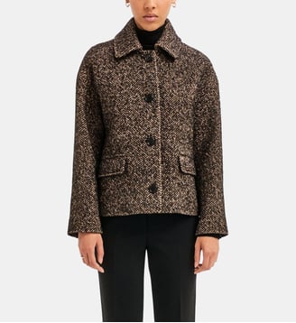 Blouson en tweed à lurex - JOIE - Pablo - Noir