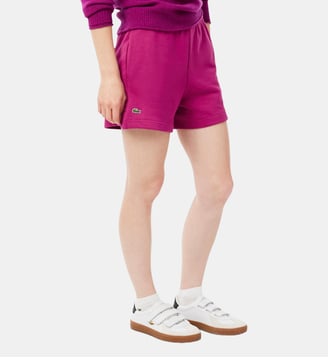 Short en molleton - Lacoste - Fuchsia