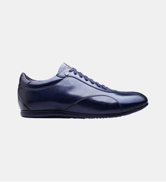 Sneakers cuir COPAN - Finsbury - Bleu
