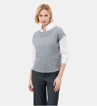 Pull mjudith - Motif uni - Caroll - Gris