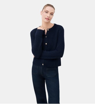 Cardigan mwilson - Motif uni - Caroll - Bleu marine