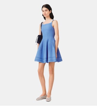Robe courte en maille - Maje - Bleu