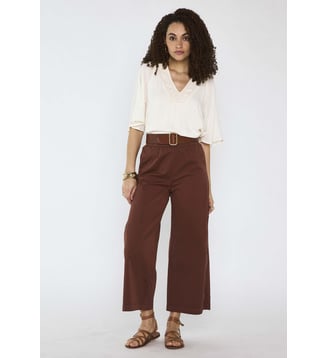 Blouse Brodée À Manches 3/4 Deborah - Maison 123 - Crème