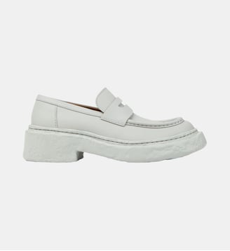 Mocassins Vamonos cuir - Camperlab - Gris pastel