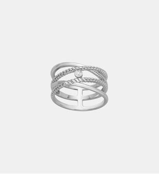 Bague États d'Âme en Argent avec diamant blanc - La Garçonne Diamant - Argent