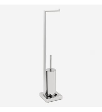 Serviteur WC inox brillant - AUSTIN - Bath Bazaar - Argent