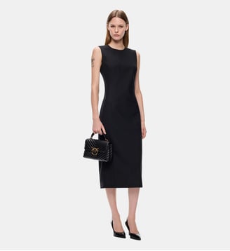 Robe midi moulante à lacets Pinko