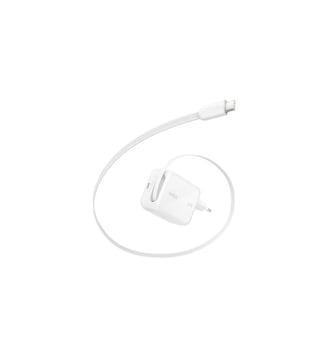 Chargeur secteur 67W USB-C avec cable retractable - Belkin - Standard