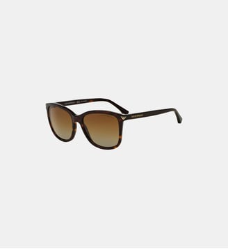 Lunettes de soleil polarisées EA4060 - Emporio Armani - Havana brillant