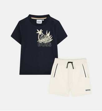 Ensemble short et t-shirt - BOSS Kidswear - Vanille