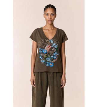 Tshirt Tonton Snakes - Leon & Harper - Brown