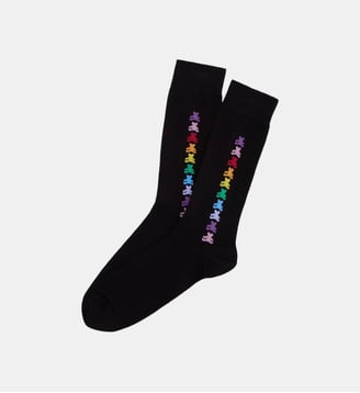 Chaussettes en coton - Teddy Bear Noir - Arthur - Noir