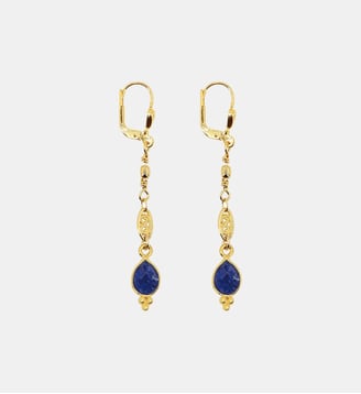 Boucle d'oreille THALIA - Nilaï - Bleu foncé