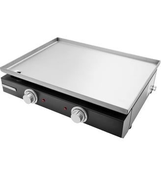 Plancha électrique QPL1230 inox 2 brûleurs à poser, 55x40 cm - Riviera & Bar - Inox
