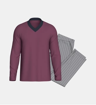 Ensemble pyjama long à motif Impetus